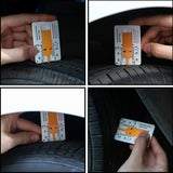 Tyre depth measuring gauge