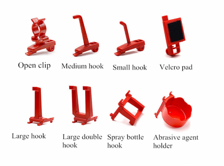 Buy Hooks for Hanging Board Rack Display. Strong plastic hooks for spray bottles, pads & tools. Perfect for car detailing bays & garages. Now available at MD Car Care. Fast Australia wide shipping.