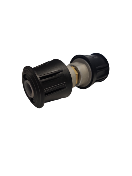 Karcher Hose Joiner Metal Click-In Connector, Fits K2–K7 pressure washers. Now available at MD Car Care. Fast Australia wide shipping.