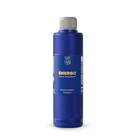 Shop Labocosmetica ENERGO 250ml. Removes water spots, limescale & acid rain stains from paint & glass. Fast, safe, gel formula. Made in Italy. Now available at MD Car Care. Fast Australia wide shipping.