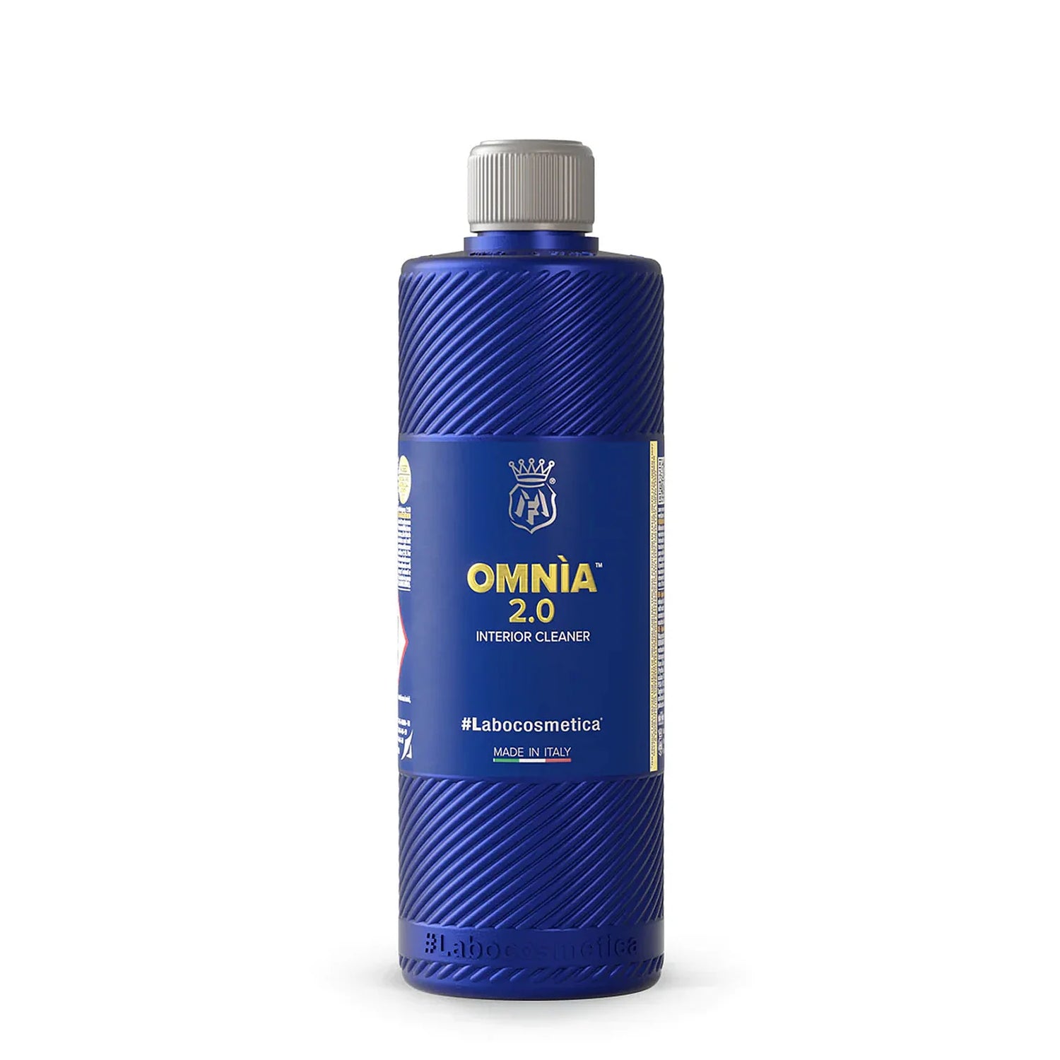 Labocosmetica OMNIA Interior Cleaner 500ml. Safe on leather, Alcantara & fabrics. Removes odours, restores plastics. Made in Italy. Now available at MD Car Care. Fast Australia wide shipping.