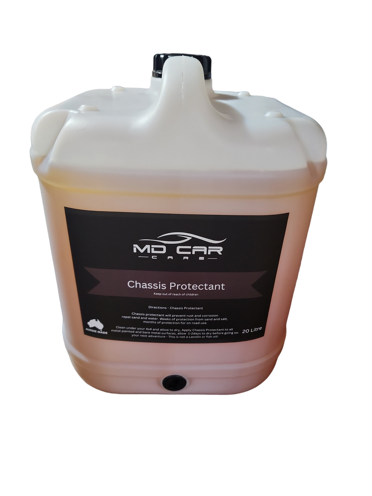 Protect your 4x4 underbody with MD Car Care Chassis Protectant. Long-lasting, non-lanolin rust & corrosion barrier ideal for off-road & beach driving. Now available at MD Car Care. Fast Australia wide shipping.