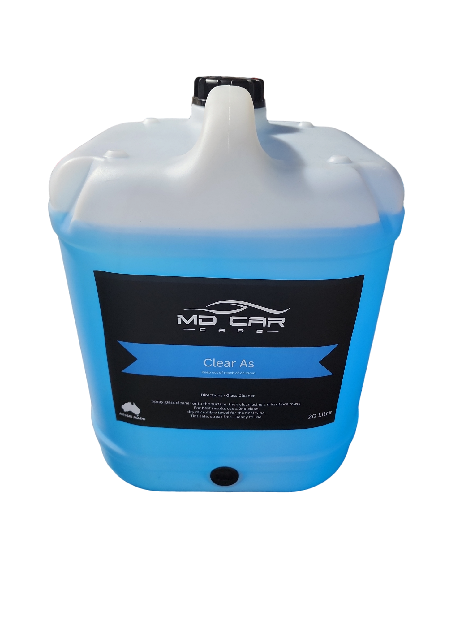 MD Car Care Clear As delivers a tint-safe, streak-free shine. Fast-drying glass cleaner ideal for cars, homes & marine use. Made in Australia. Now available at MD Car Care. Fast Australia wide shipping.