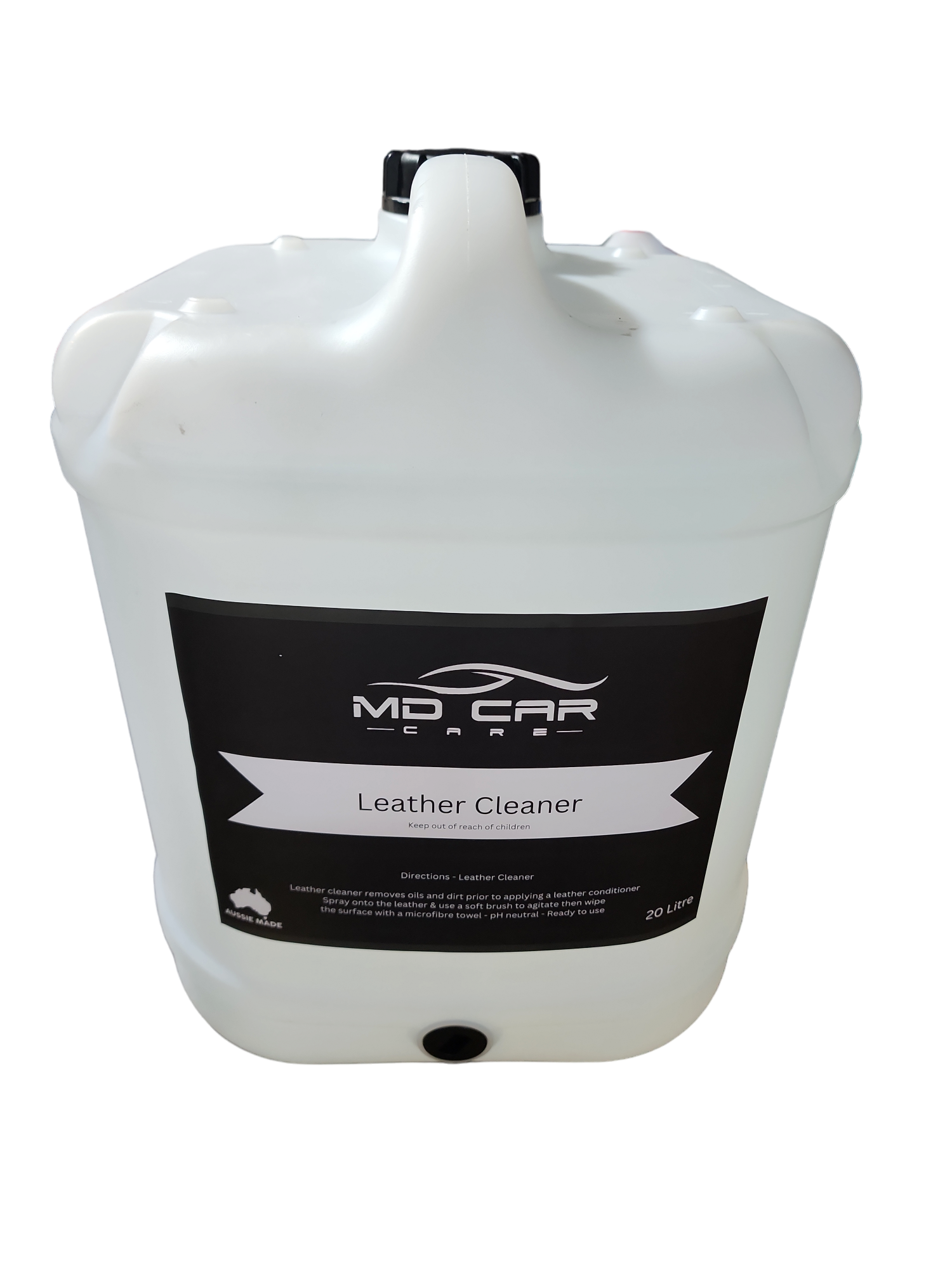 Gentle pH-neutral leather cleaner for cars, vinyl & vegan leather. Biodegradable, ready-to-use, and safe for regular cleaning. Made in Australia. Now available at MD Car Care. Fast Australia wide shipping.