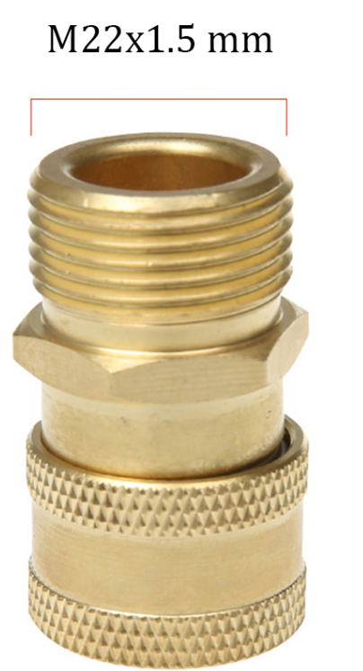 Buy Brass M22 to 1/4" Quick Connect Adapter. Durable, leak-free fitting for pressure washer hoses, guns & nozzles. Fits 14mm & 15mm M22 threads. Now available at MD Car Care. Fast Australia wide shipping.