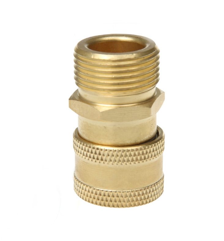 Shop M22 to 3/8" Quick Connect Adapter. Brass fitting with 14mm & 15mm options. Leak-free, durable connection for Gerni, Karcher & pressure washers. Now available at MD Car Care. Fast Australia wide shipping.