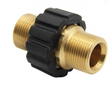Buy M22 to M22 14mm brass connector. Durable, leak-free fitting for extending pressure washer hoses. Fits Gerni, Karcher & 4000 PSI systems. Now available at MD Car Care. Fast Australia wide shipping.