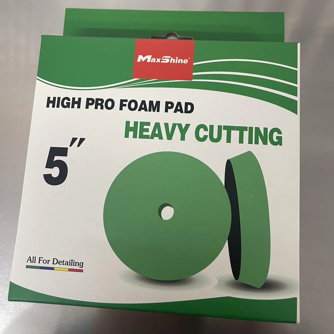 Shop Maxshine 5" & 6" Green High Pro Heavy Cutting Pad. German foam pad removes swirl marks, scratches & oxidation. Durable, washable & reusable. Now available at MD Car Care. Fast Australia wide shipping.