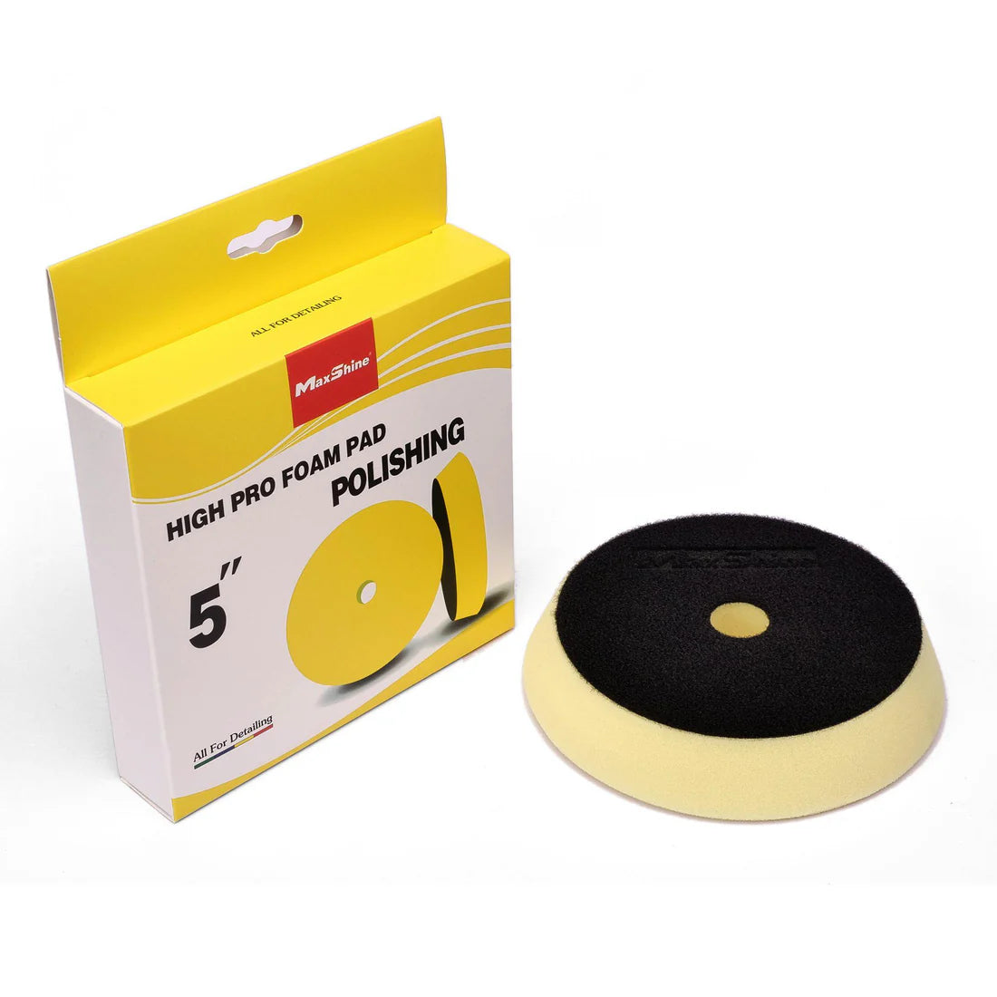Buy Maxshine High Pro Yellow Foam Polishing Pad 5"/6". German foam pad removes swirl marks & scratches. Durable, washable & perfect for polishing. Now available at MD Car Care. Fast Australia wide shipping.