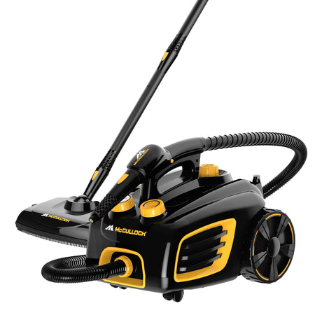 Buy McCulloch MC1375 Steam Cleaner. 90 mins of high-temp steam, 20 tools included. Deep clean your home or car, no chemicals needed. Now available at MD Car Care. Fast Australia wide shipping.