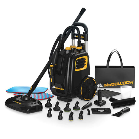 Shop McCulloch MC1385 Steam Cleaner. 120 mins of powerful steam. 23 accessories. Clean home, car & workshop without chemicals. 2-Year AU Warranty. Now available at MD Car Care. Fast Australia wide shipping.