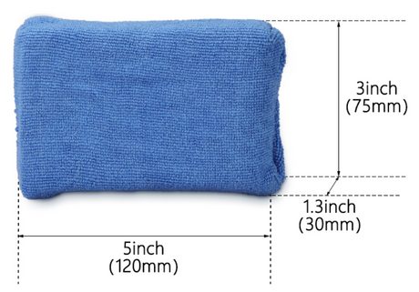Shop premium microfibre square sponge for wax, sealant & ceramic coating application. Reusable, durable & easy to clean. Now available at MD Car Care. Fast Australia wide shipping.