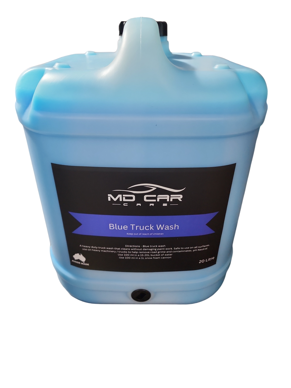 blue truck awash