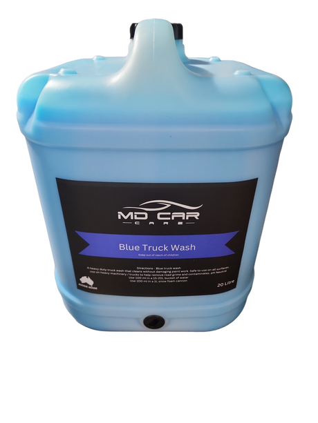blue truck awash
