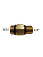 1/4" Male thread - m14 Male Brass fitting