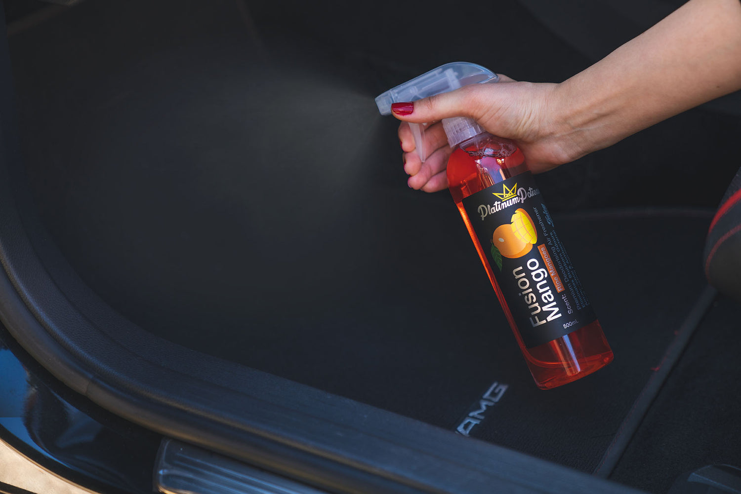 Buy Platinum Potions Fusion Mango in Australia. Premium deodorising air freshener with sweet & sour mango fragrance. Eliminates odours & keeps interiors fresh. Now available at MD Car Care. Fast Australia wide shipping.