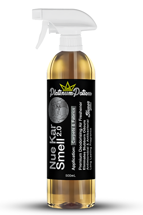 Shop Platinum Potions Nue Kar Smell 2.0 in Australia. Premium deodorising air freshener with authentic new car scent & long-lasting freshness for interiors. Now available at MD Car Care. Fast Australia wide shipping.