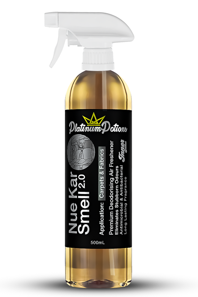 Shop Platinum Potions Nue Kar Smell 2.0 in Australia. Premium deodorising air freshener with authentic new car scent & long-lasting freshness for interiors. Now available at MD Car Care. Fast Australia wide shipping.