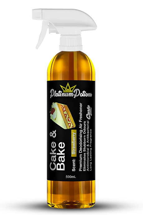 Shop Platinum Potions Cake & Bake Air Freshener in Australia. Enjoy a sweet strawberry shortcake scent that removes odours and keeps your car smelling fresh. Now available at MD Car Care. Fast Australia wide shipping.