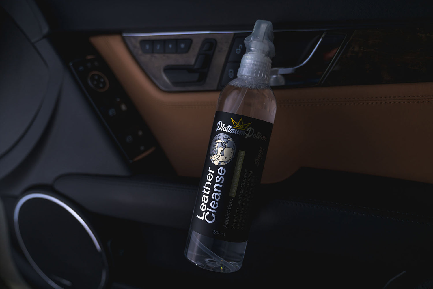 Buy Platinum Potions Leather Cleaner in Australia. Safe, pH-neutral formula for car, bike & home leathers. Deep clean, hydrate & restore OEM finish. Now available at MD Car Care. Fast Australia wide shipping.