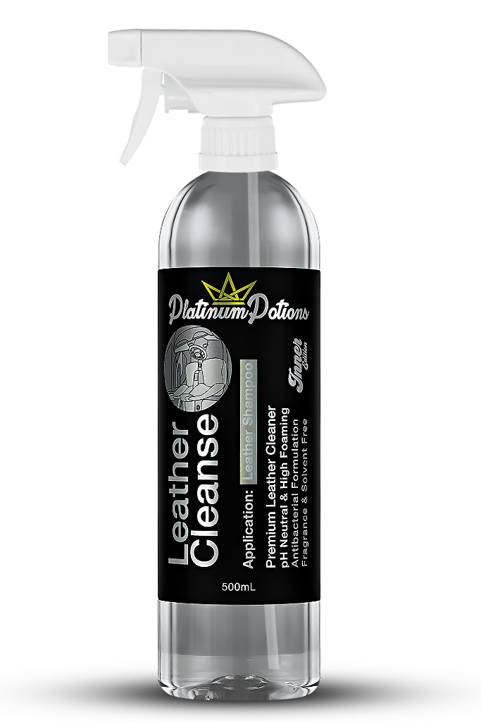 Buy Platinum Potions Leather Cleaner in Australia. Safe, pH-neutral formula for car, bike & home leathers. Deep clean, hydrate & restore OEM finish. Now available at MD Car Care. Fast Australia wide shipping.
