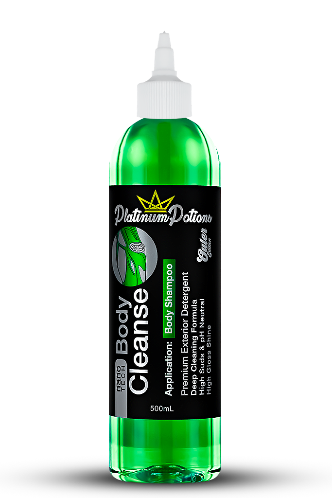 Buy Platinum Potions Nano Tech Body Cleanse in Australia. pH-balanced, ceramic-safe car wash with deep cleaning power & glossy paint protection. Now available at MD Car Care. Fast Australia wide shipping.