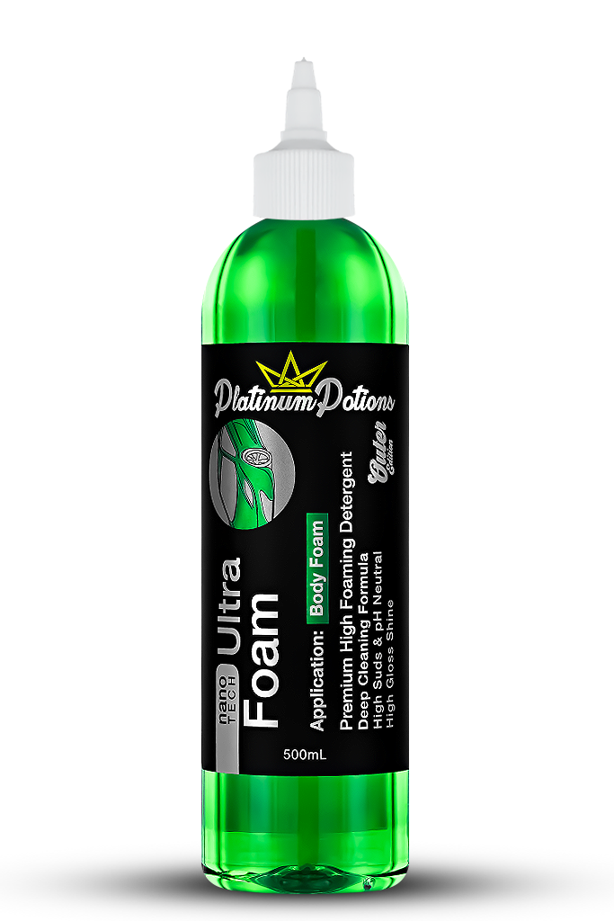 Buy Platinum Potions Nano Tech Ultra Foam in Australia. pH-neutral, ceramic-safe snow foam detergent with thick suds for deep, safe car cleaning & gloss care. Now available at MD Car Care. Fast Australia wide shipping.
