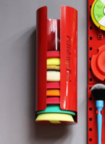 Buy Wall-Mounted Polishing Pad Holder in Australia. Keep pads organised, clean, and easy to access. Fits 3”, 5” & 6” pads. Ideal for pro & home detailers. Now available at MD Car Care. Fast Australia wide shipping.