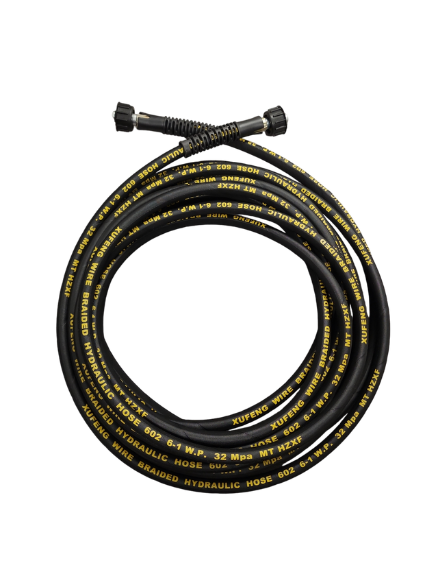 Buy 20m M22 pressure washer hose Australia. 4000 PSI metal braided, kink-resistant & durable. Fits petrol & electric washers for heavy-duty cleaning. Now available at MD Car Care. Fast Australia wide shipping.