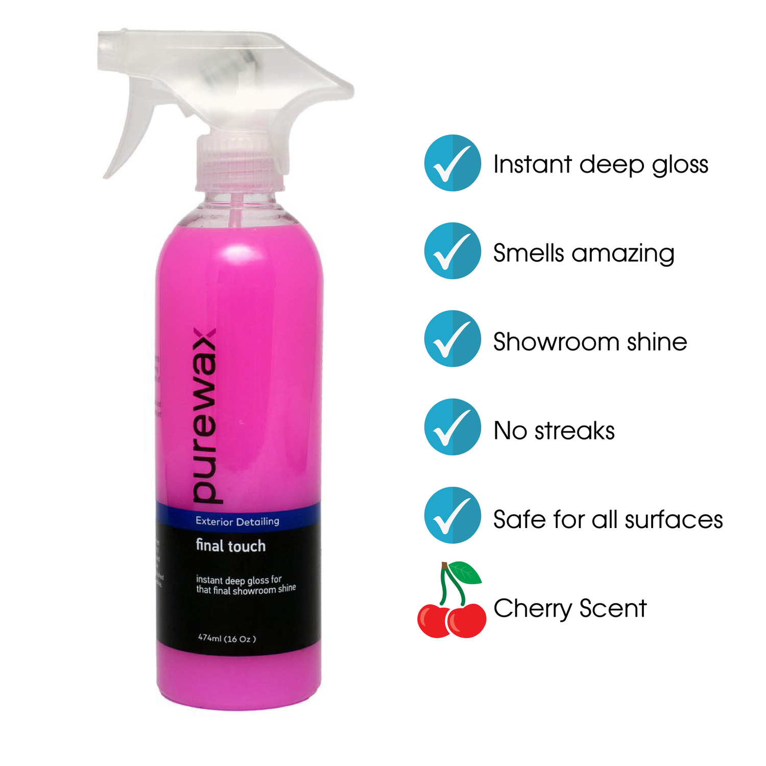 Achieve instant showroom shine with Pure Wax 3D Final Touch. Streak-free, hydrophobic, and safe for all exterior surfaces. Fast shipping Australia wide.