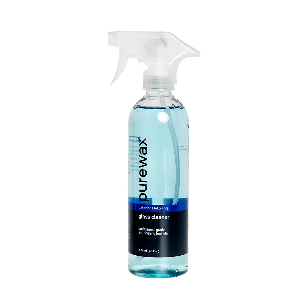 PureWax Car Glass Cleaner 474 ml – streak-free, ammonia-free, safe on tinted glass & mirrors. Clear view for Aussie roads. Shop now Australia-wide.