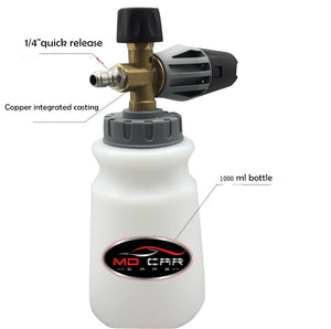 QC Snow Foam Cannon 1L White | Car Wash Foam Lance
