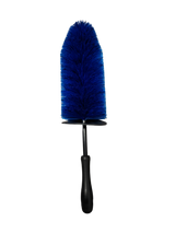 Soft bristle car rim cleaning brush with bendable handle for deep wheel cleaning, available in small, medium & large sizes.