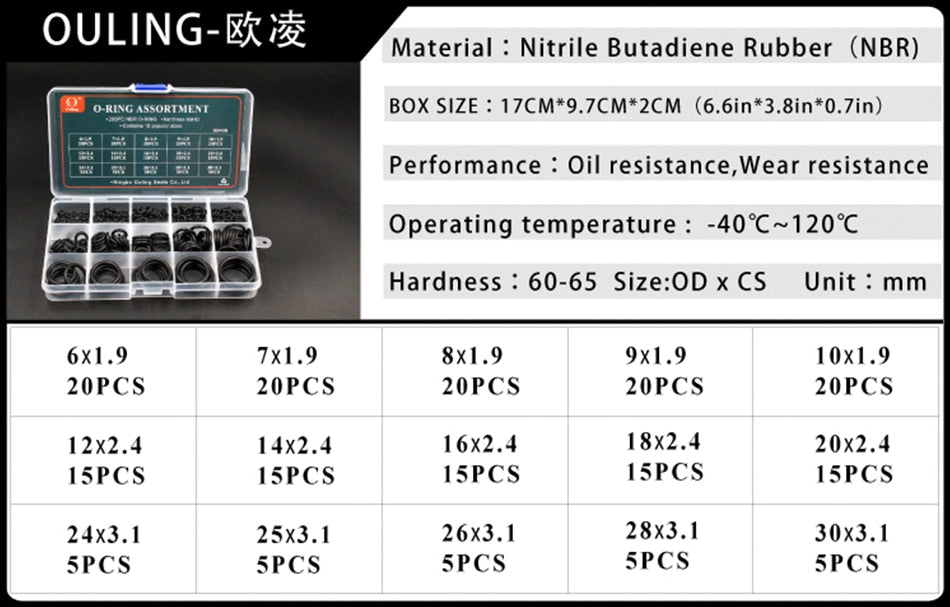 Buy Nitrile Butadiene Rubber O Ring Seal Kit in Australia – oil & pressure resistant, assorted sizes for plumbing, auto & pressure washer repairs. Now available at MD Car Care. Fast Australia wide shipping.