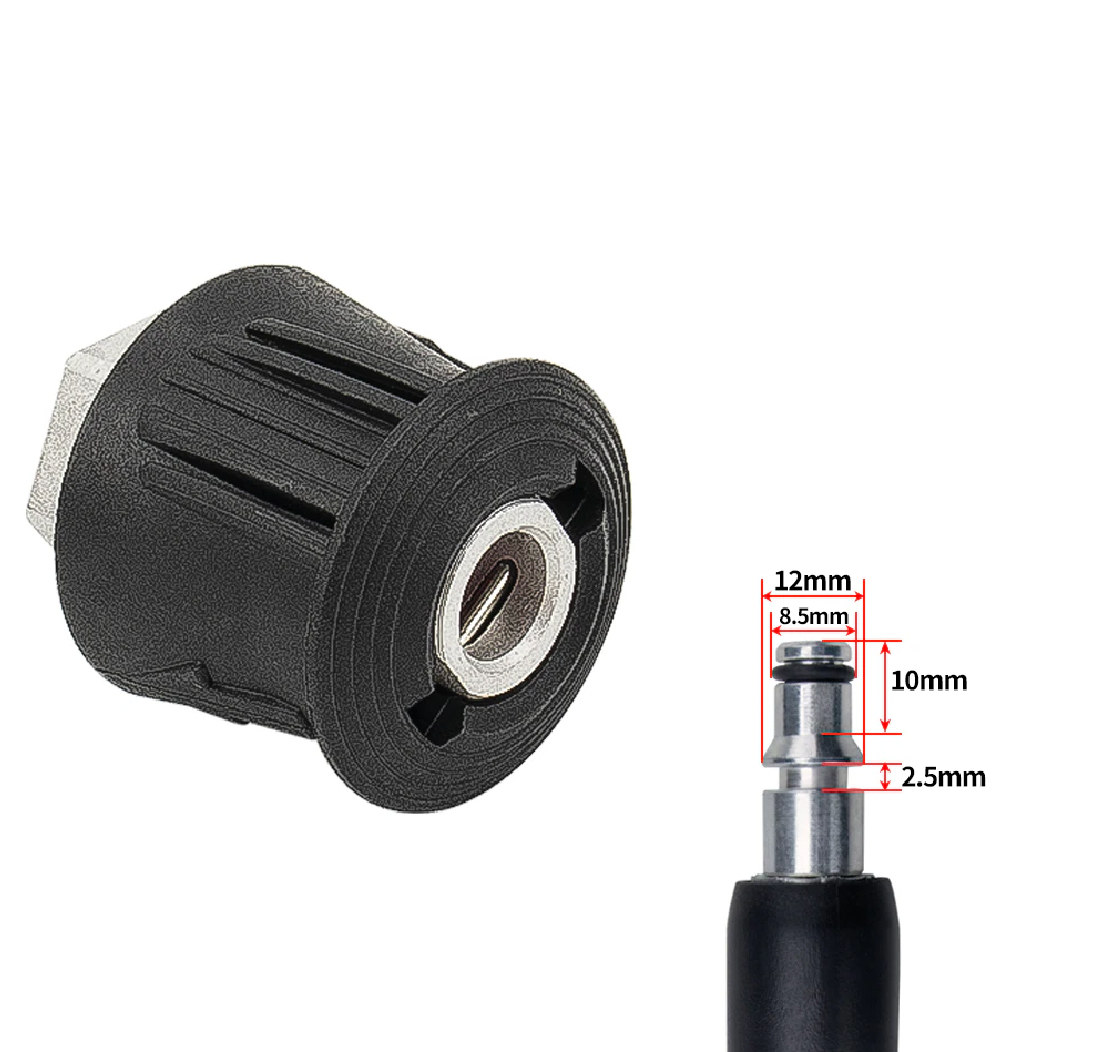 Buy Ryobi to M22 Adapter in Australia – metal click-in fitting for Ozito hoses. Ideal for short gun conversions & foam cannons. 3600 PSI rated, red finish. Now available at MD Car Care. Fast Australia wide shipping.
