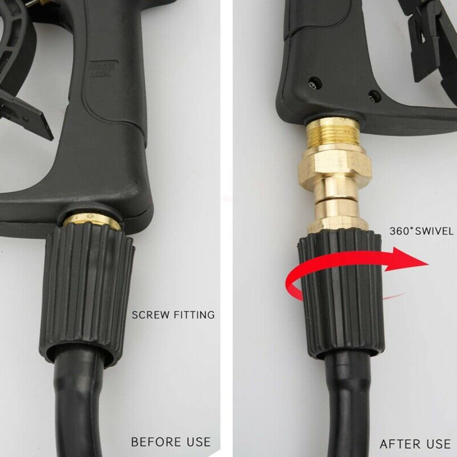 Swivel Joint Male M22/14mm to Female M22 for Pressure Washer Gun