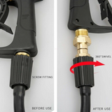 Swivel Joint Male M22/15mm to Female M22 for Pressure Washer Gun