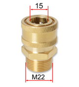 Male M22 to Female 3/8" QC Adapter (14mm)