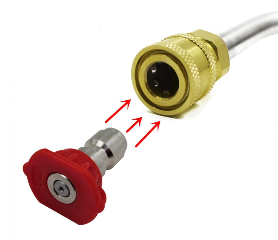 1/4" Quick Release Pressure Washer Nozzle Tips 5pcs (1.2mm)