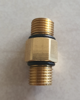 13mm Male - 13mm Male Brass fitting