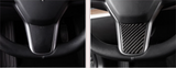Carbon Fiber Steering Wheel Cover For Tesla Model 3 Y