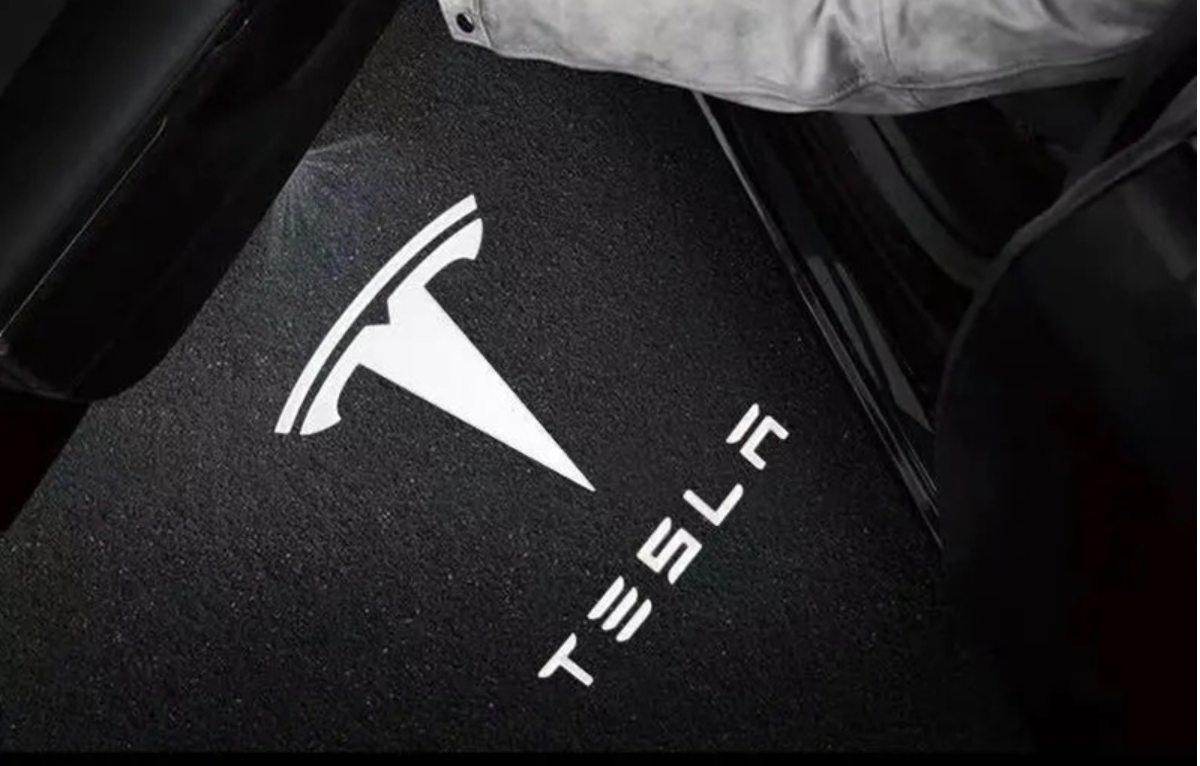 Led Door Laser Tesla LOGO Projection Lamp