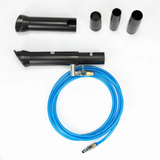 Tornador dry gun with vacuum cleaner attachment