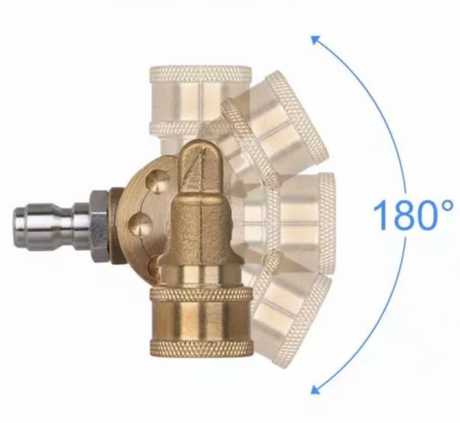 5 Angle 180 Degrees 1/4" quick connect