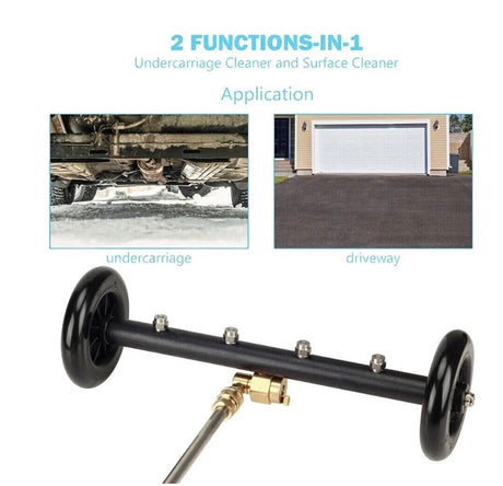2 in 1 Under Body Car Wash Pressure Cleaning