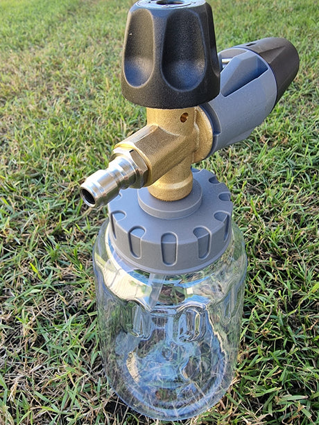 QC Snow Foam Cannon 1L Clear | Car Wash Foam Lance