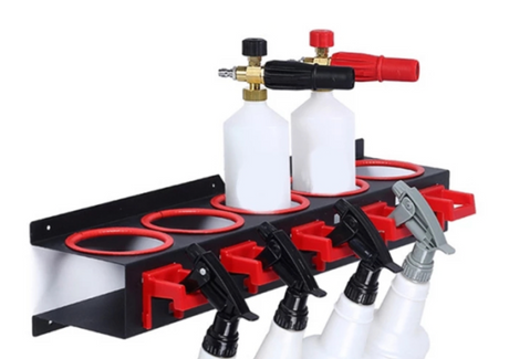 Spray Bottle Holder Rack | Wall Mounted Car Detailing Organiser | AU