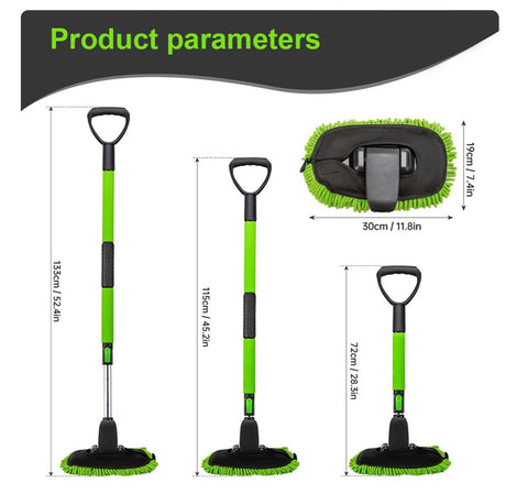 Telescopic Car Wash Mitt Tool | Extendable Mop for Large Vehicles