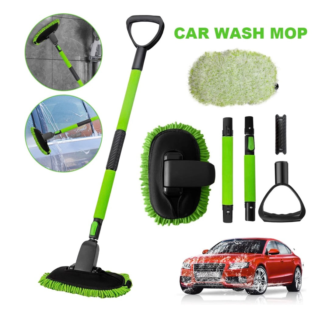 Telescopic Car Wash Mitt Tool | Extendable Mop for Large Vehicles