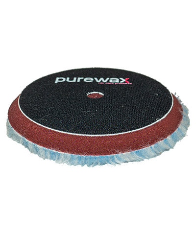 Purewax Microfibre Pad 5.5" Blue/White - Heavy Cut